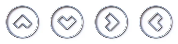 Flechas Símbolos Representación Ilustración Aislada Sobre Fondo Blanco Imagen De Stock
