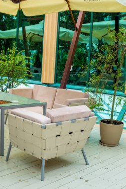 Modern bir evin güzel iç mekanı.