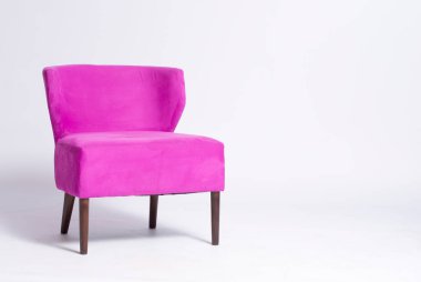 Renkli arka planda modern sandalye.