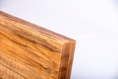 boş tahta tablo beyaz arkaplanda izole edildi