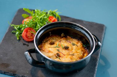 Risotto 'nun mutfak fotoğrafı.