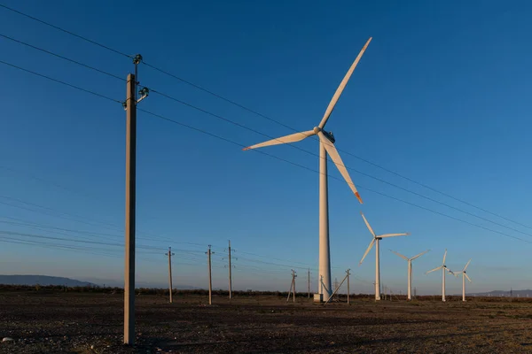 Conceptuele Plot Groene Energie Windenergie — Stockfoto