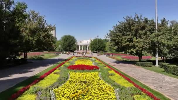 Almaty Kazakistan 2023 Vicolo Principale Del Central Recreation Park Con — Video Stock