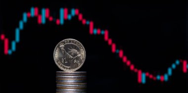 Finansal tablosu olan 1 Amerikan Doları.