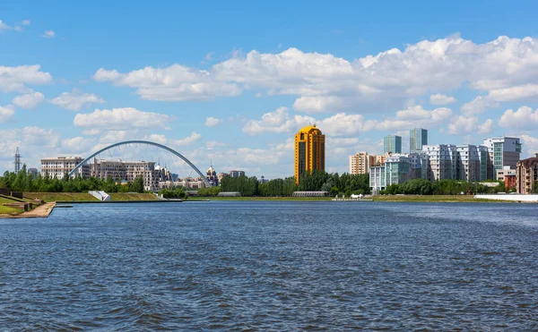Kazakistan Merkezindeki Ishim Nehri Astana Telifsiz Stok Imajlar