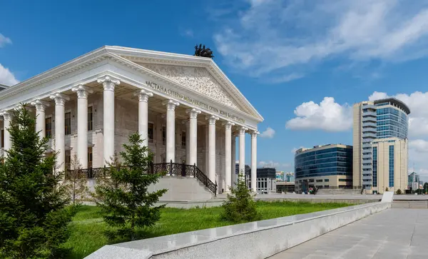 stock image Astana, Kazakhstan. 07.03.2018. The Astana Opera building with the inscription 