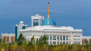 Astana şehrindeki Kazakistan Başkanı Akorda 'nın evi. 