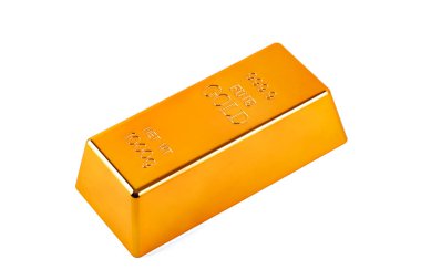 999.9 'un saflığını gösteren bir altın külçesi.