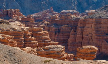 Kazakistan 'ın güneydoğusundaki Almaty bölgesinde Charyn Nehri' nin ünlü 