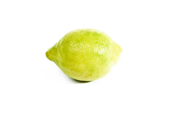 Zusammensetzung Mit Vollgelb Zitronenisolat Zitrone Auf Weißem Hintergrund Gesunde Ernährung — Stockfoto
