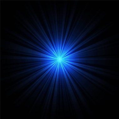 Blue Star Flare Explosion Disco Background