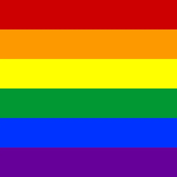 Orgulho Rainbow Stripe Fundo Plano Fundo Faixa Horizontal — Vetor de Stock
