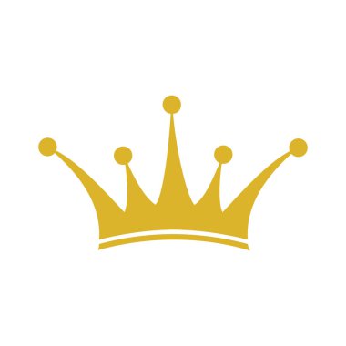 Altın taç simge vektör çizim