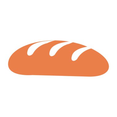 Kahverengi Baget Simgesi Vektör İllüstrasyonu