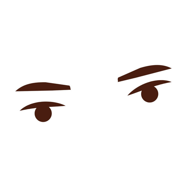 Eye expression Icon Vector Illustration