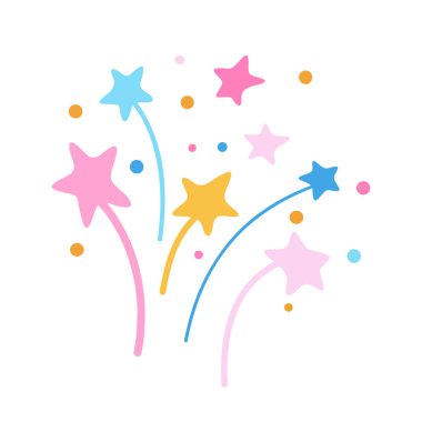 Çok Renkli Çeken Yıldızlar Simgesi