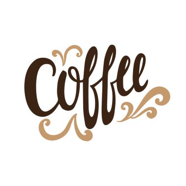 Kahve El Çizim Harfleri