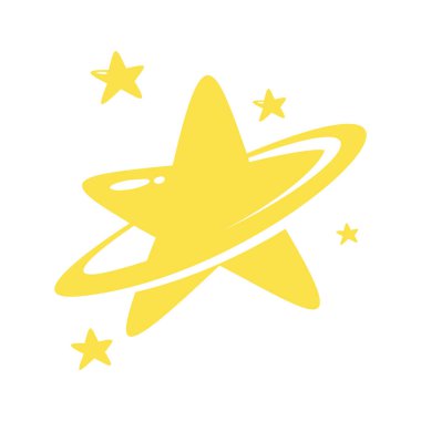 Altın Yıldız Parlak Simgesi