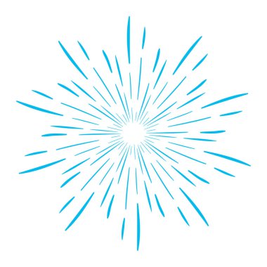 Mavi Havai fişekler Parıltı Vektörü ResimleriComment