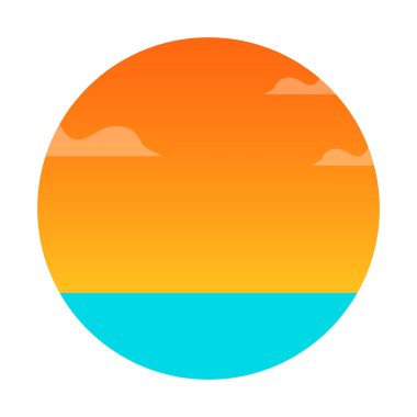 Deniz ve Gök alacakaranlıkta Çemberde