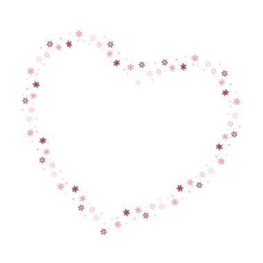 Kar Tanesi Kalp Çerçeve Sınırı