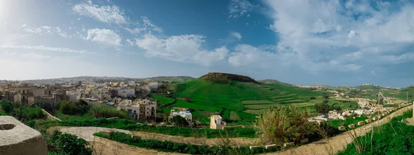 Vue Panoramique Depuis Citadelle Victoria Sur Île Gozo Malte Par — Photo