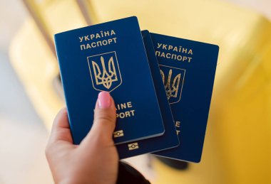 Yeni Ukrayna mavi biyometrik pasaport ile kimlik çipi