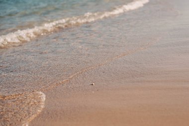 Kum plajı arka planı ve dokusu.