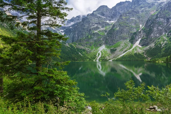 Jezero Morskie Oko Tatry Zakopane Polsko Krása Přírody — Stock fotografie
