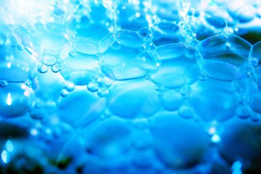 Detergent bubbles, bubble closeup background image