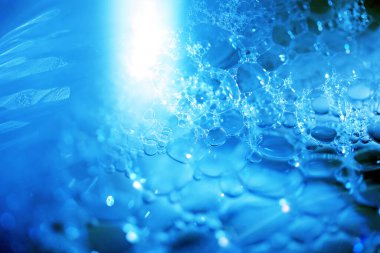 Detergent bubbles, bubble closeup background image