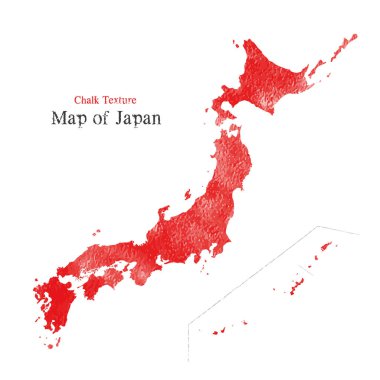 Japonya haritası, Tebeşir dokusu