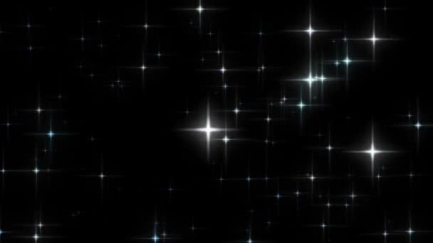 Motion Animation Twinkling Stars — Stock Video