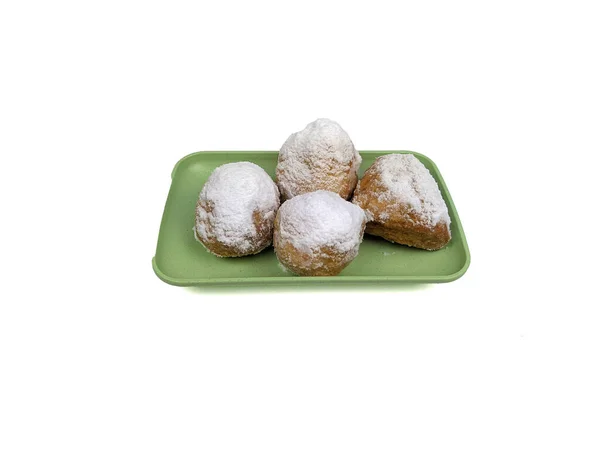 Traditional Local Indonesian Food Crystalline Sugar Donuts Insulated White Background — Stock Photo, Image