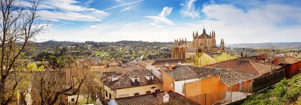 Panoramatický Výhled Toledu Španělsko Starožitným Klášterem San Juan Los Reyes — Stock fotografie