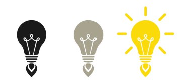 Roket ampulü. İlham fikri, iş kurma konsepti. Görüntü