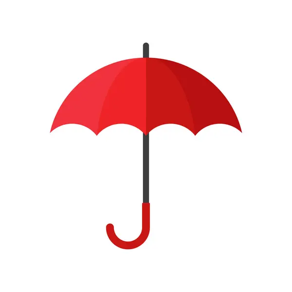 Stylish Umbrella Icon Flat Style Stock Vector — Stock Photo, Image