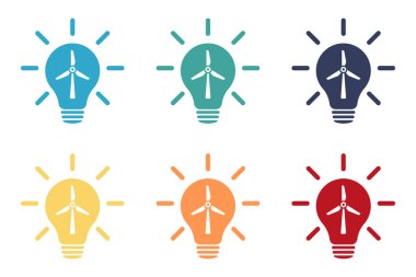 Ampuller ayarlandı. Yeşil enerji kavramı.