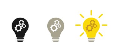 Lamba ve çark, yenilikçi bir lamba ve teçhizat. Web tasarımı.