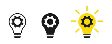 Lamba ve çark, yenilikçi bir lamba ve teçhizat. Web tasarımı. Görüntü