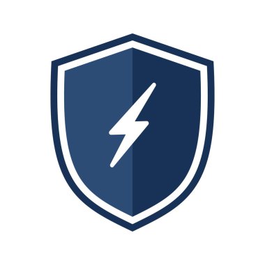 Yıldırımlı kalkan. resimleme