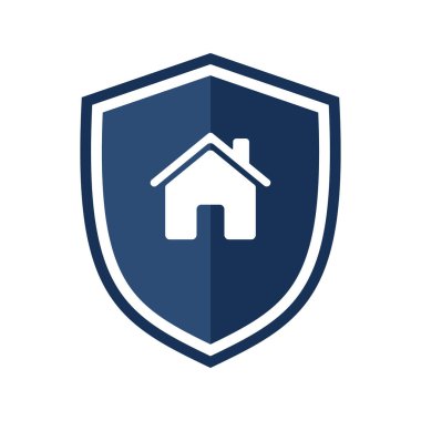 Evi olan bir kalkan. resimleme