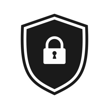 Kilitli bir kalkan. resimleme