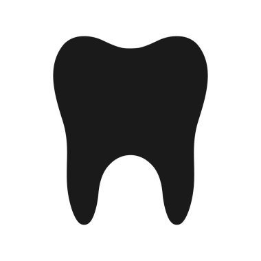 Diş ikonu. vektör illüstrasyonu.