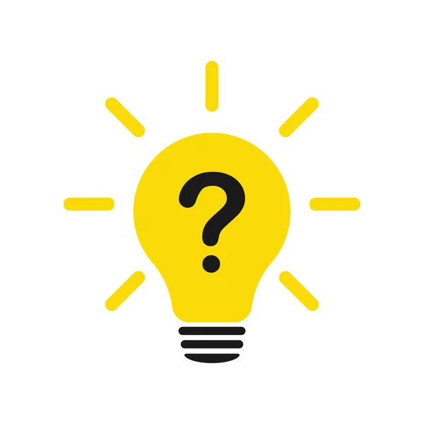 Question Light Bulb Illustration — Stock Photo, Image