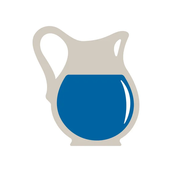 Carafe with water. Vector illustration