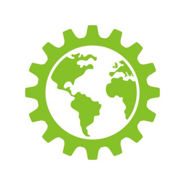 Teçhizatlı dünya. Vektör illüstrasyonu.