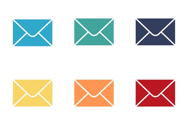 Mail icons. Envelope icon set. Illustration