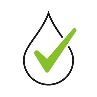 Bırakma denetimi simgesi. Vektör illüstrasyonu beyaz arkaplanda izole edildi.