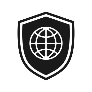 Küreli kalkan ikonu. Görüntü